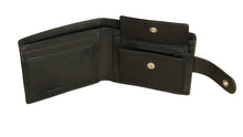 Load image into Gallery viewer, Genuine Leather 6 credit card RFID protected slimline men's wallet with coin purse.