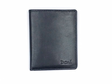 Load image into Gallery viewer, Genuine Leather minimalistic slimline 6 credit card men&#39;s wallet with inside flap and 2 window pockets.