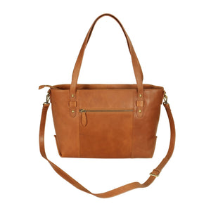 HB-8TOtn Genuine Top grain Cowhide ladies stylish Tote Shopper handbag with top handles and removable sling.