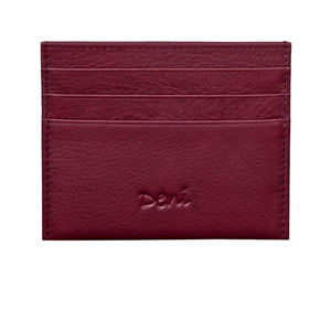 Genuine Leather minimalistic 6 card wallet RFID protected with centre note pocket