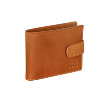 Load image into Gallery viewer, Genuine Leather 6 credit card RFID protected slimline men&#39;s wallet with coin purse.