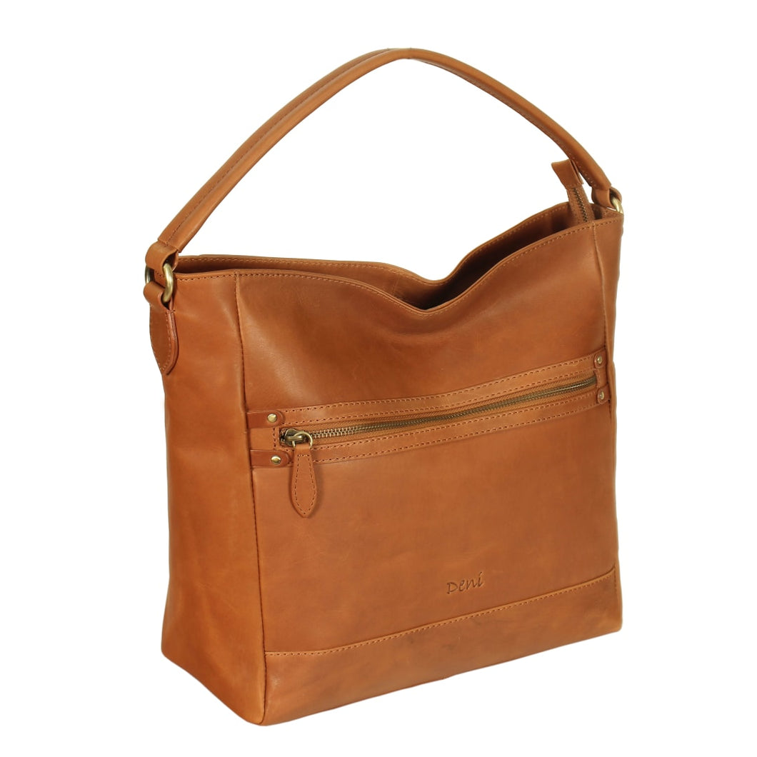 HB-7SLtn Genuine Top grain Cowhide ladies stylish Slouch Shopper handbag.